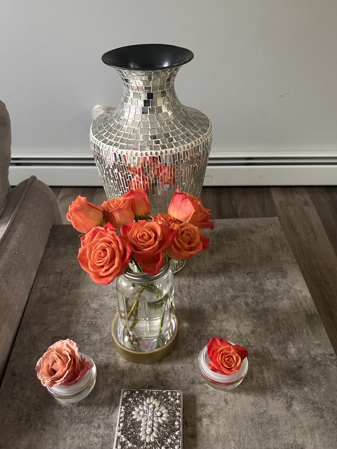 Orange roses arranged by Vows of Trust